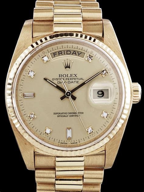 18 kt rolex for sale|Rolex 1984 Day.